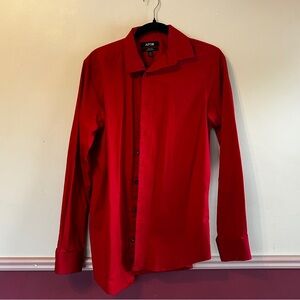 Apt. 9 Men's Vibrant Red Dress Shirt